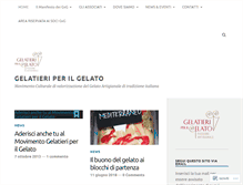 Tablet Screenshot of gelatieriperilgelato.com